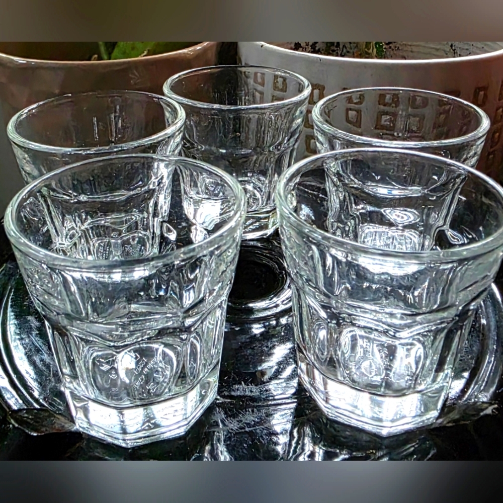 Lot Of 5 IKEA shot Glasses Clear Glass